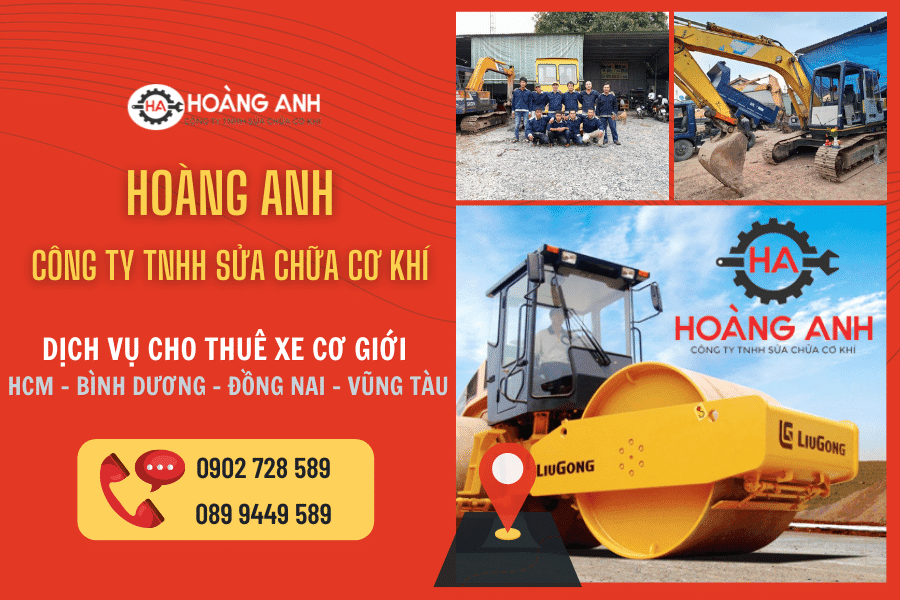 Dịch vụ cho thuê xe cơ giới tại HCM, Bình Dương, Đồng Nai, Vũng Tàu