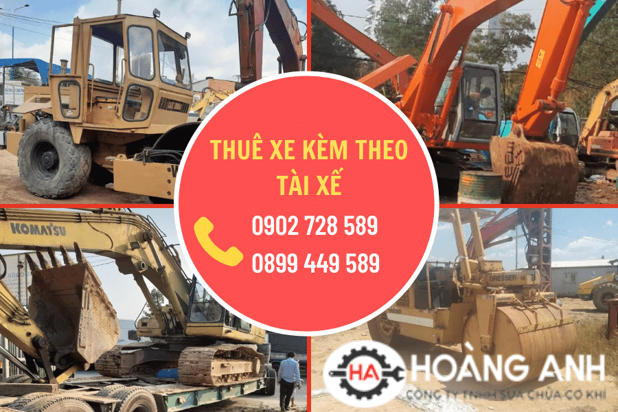 Dịch vụ cho thuê xe cơ giới tại HCM, Bình Dương, Đồng Nai, Vũng Tàu