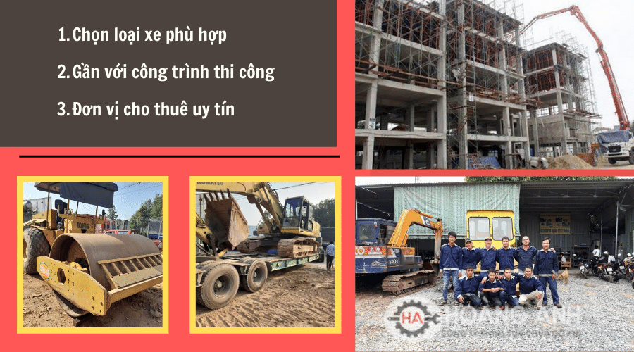 Lưu ý khi chọn dịch vụ cho thuê xe cơ giới
