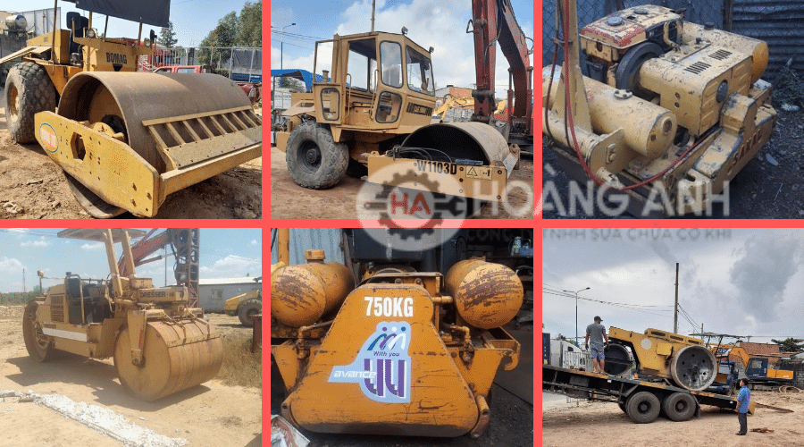 Cho thuê xe lu tại cơ khí Hoàng Anh