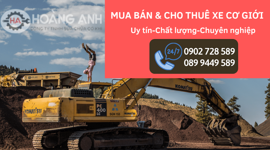 Dịch vụ mua b&aacute;n, cho thu&ecirc; xe cơ giới tại Cơ kh&iacute; Ho&agrave;ng Anh