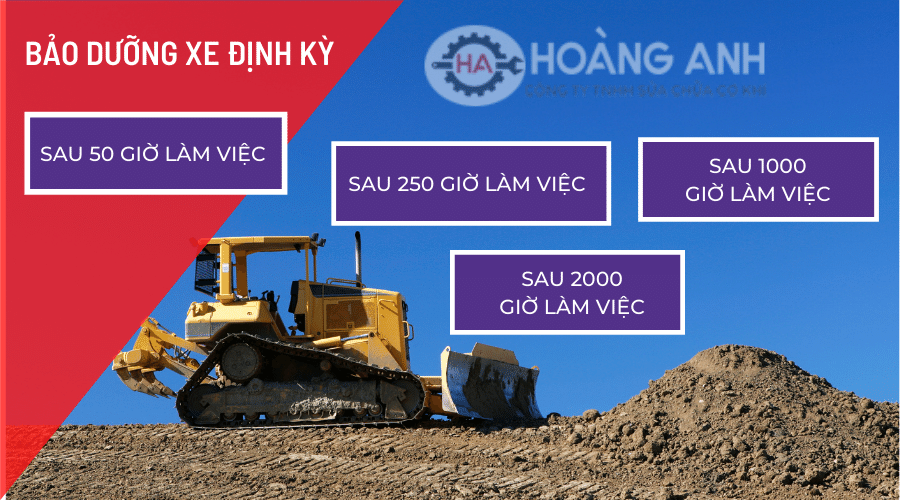 Hướng dẫn bảo dưỡng xe ủi