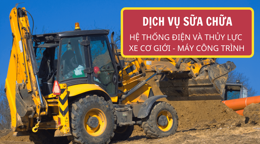 Sửa chữa máy xúc miền Tây